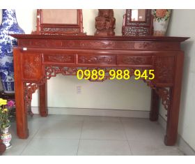 Bàn thờ chạm triện gõ mật 197 cm
