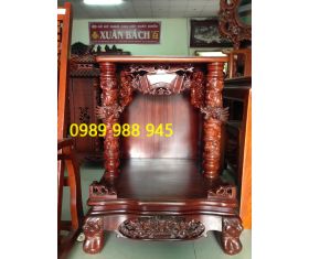 Bàn thờ ông địa gỗ cẩm lai rộng 67cm cao 89 cm 