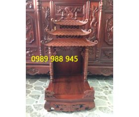 Bàn thờ ông địa 3 mái gỗ hương - 5.5 tr
